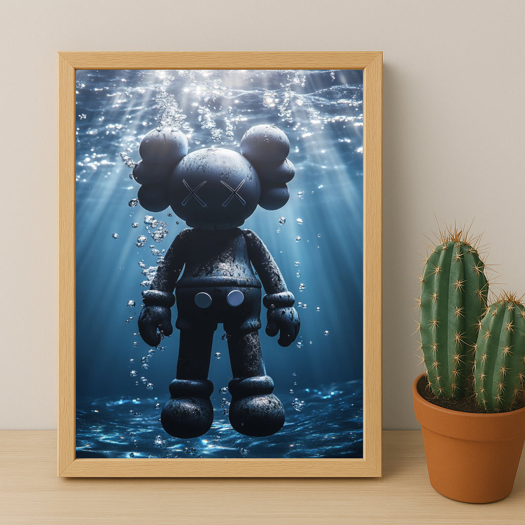 Poster Kaws - Nage