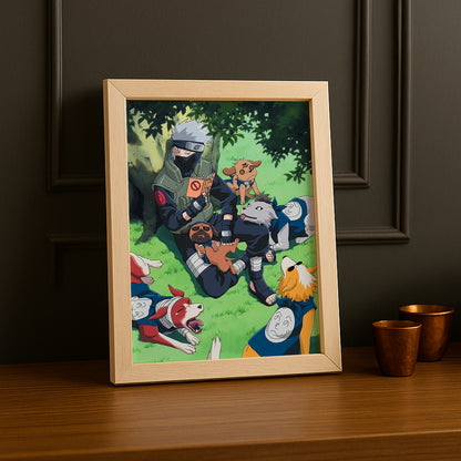 Cadre Photo Naruto - Kakashi's Ninja Dogs
