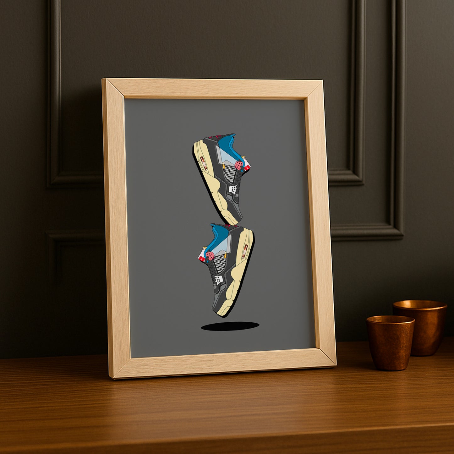 Cadre photo Air Jordan 4 Illustration