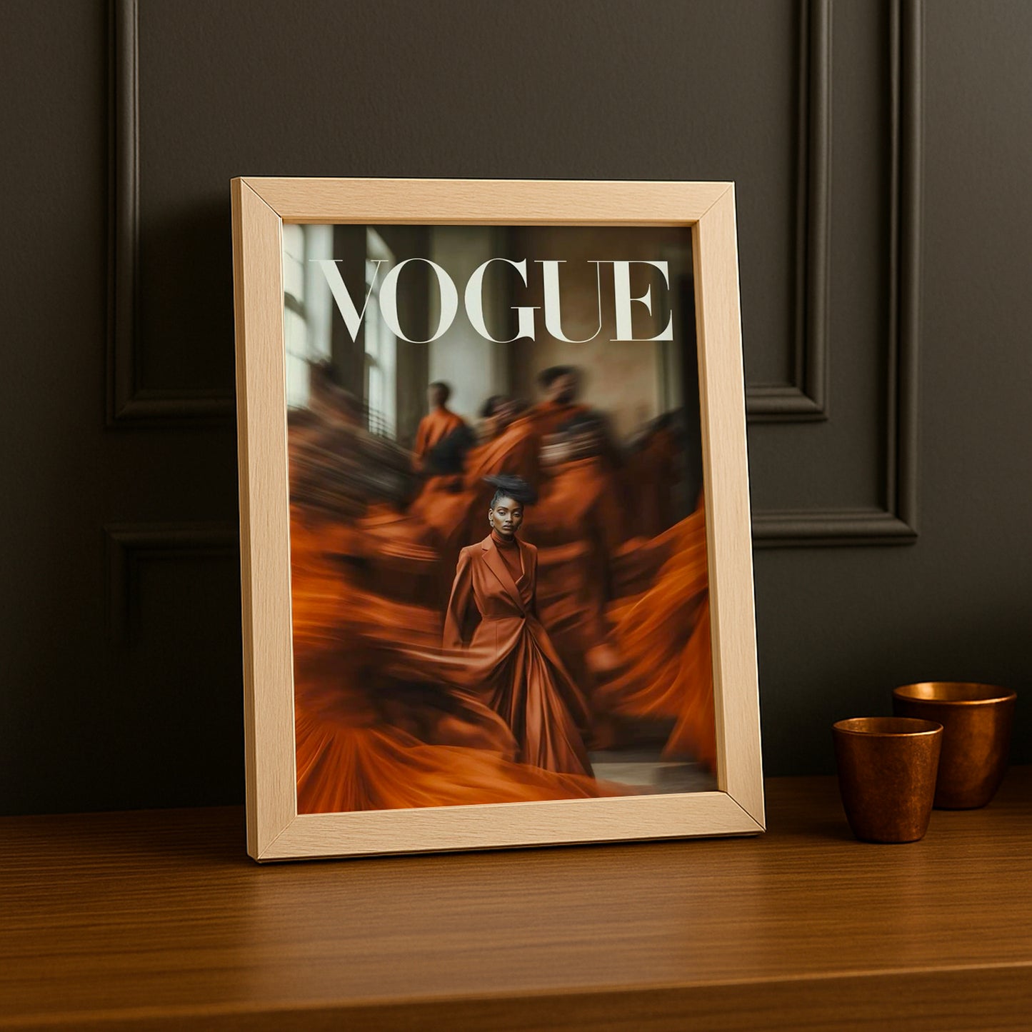 Poster Photo Vogue - Orange