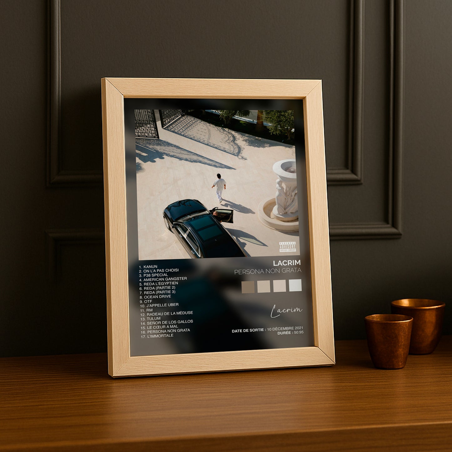 Cadre photo Album Musicaux - Persona Non Grata de Lacrim