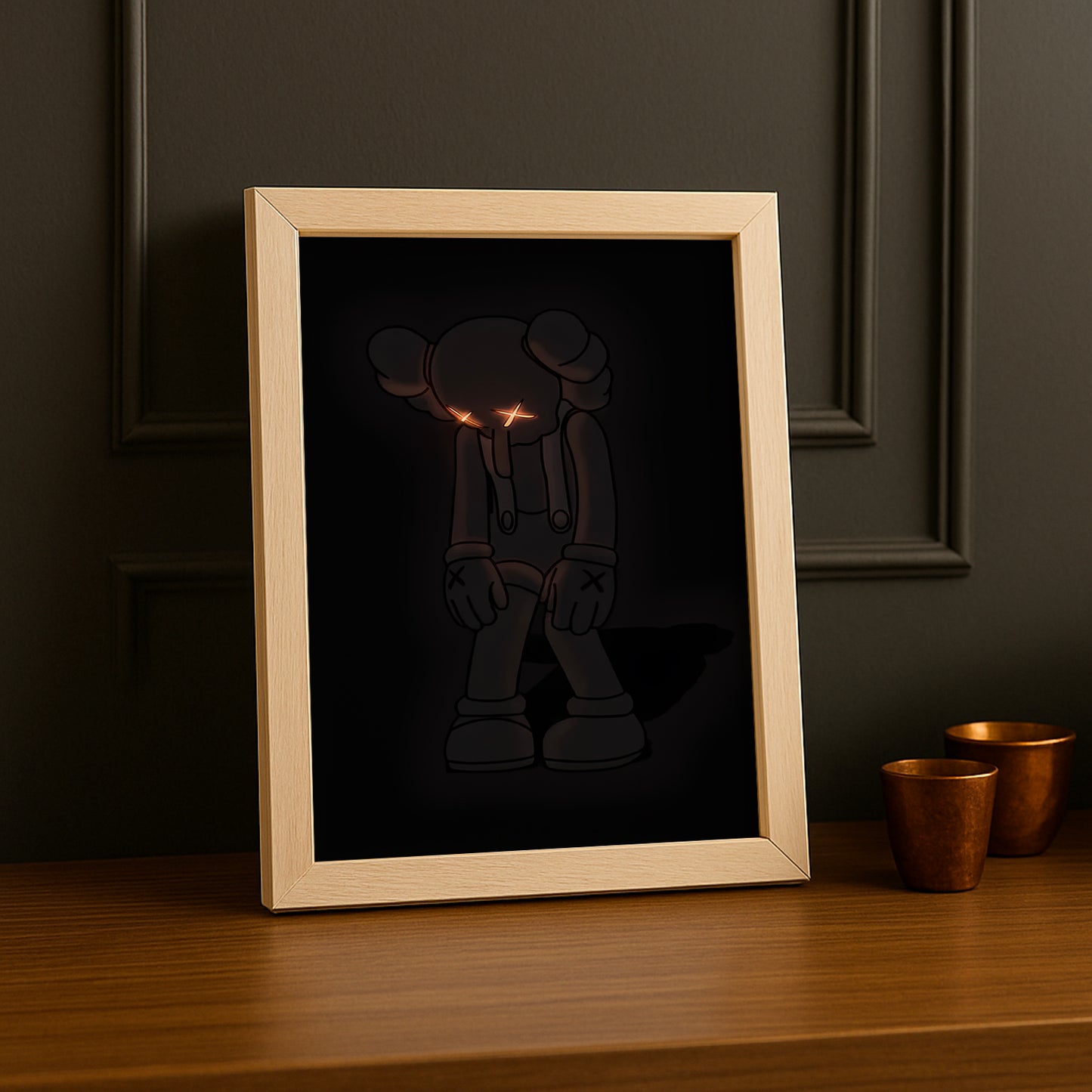 Cadre photo Kaws - Dark Companion