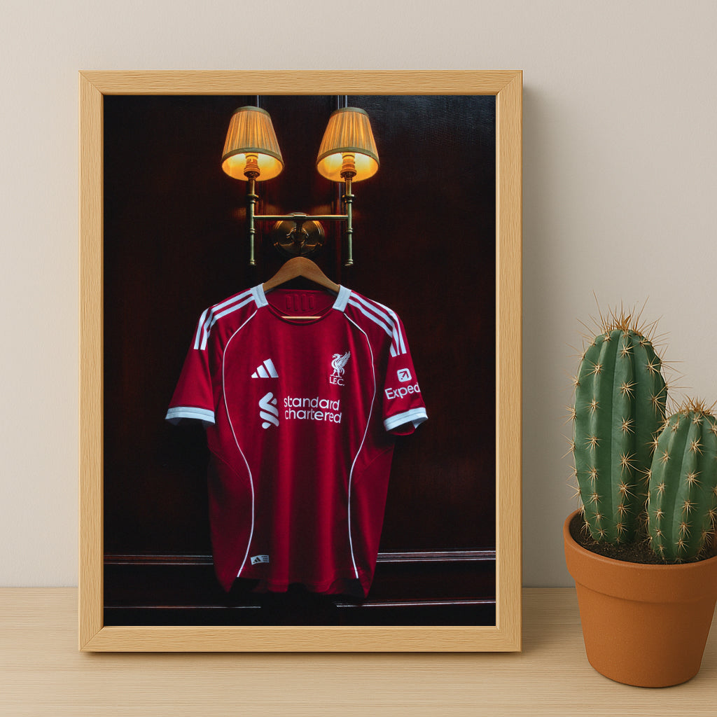 Cadre photo - Maillot Liverpool FC 25-26