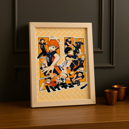 Cadre photo Volley-Ball - Haikyu Karasuno Team