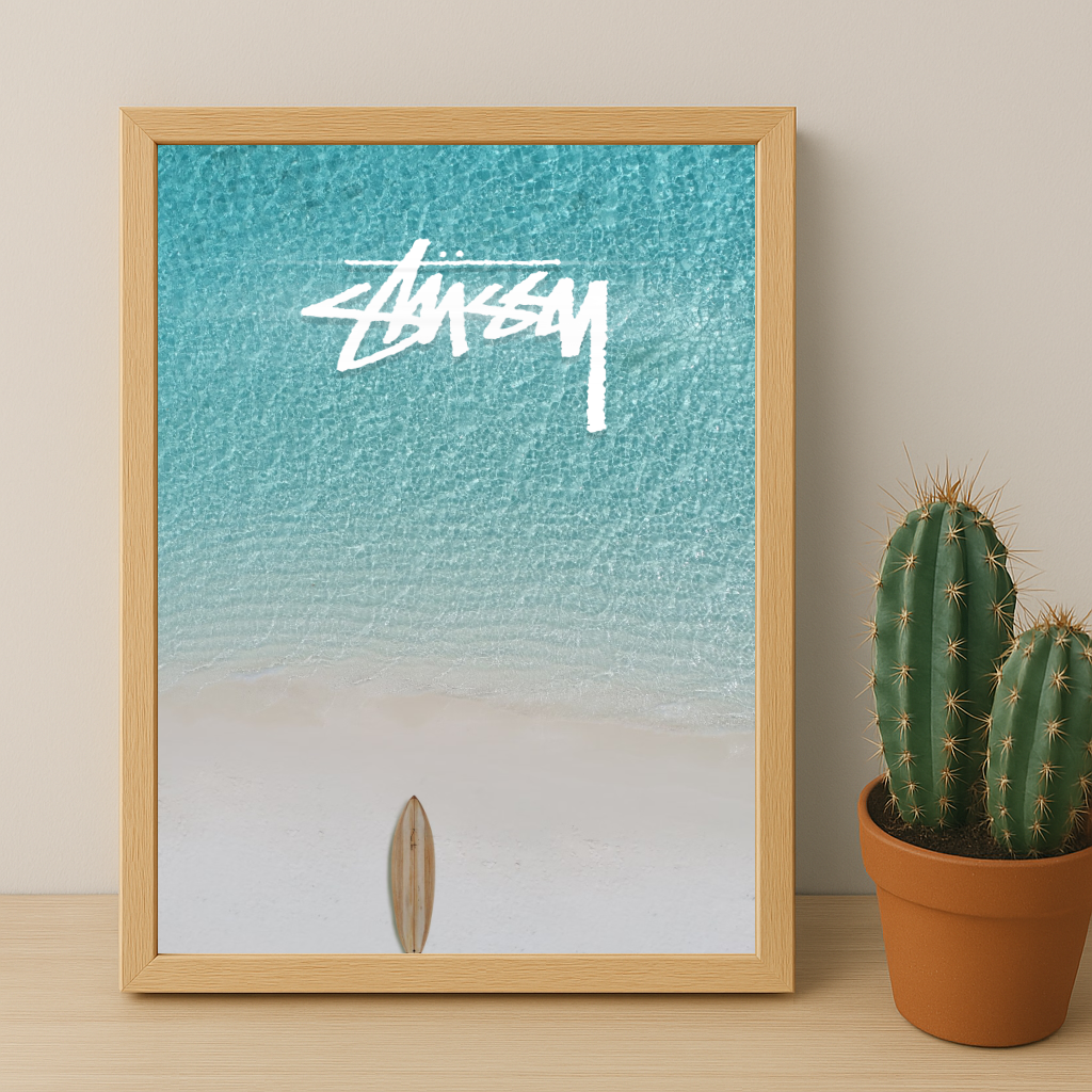 Cadre photo Stüssy - Light Blue Ocean