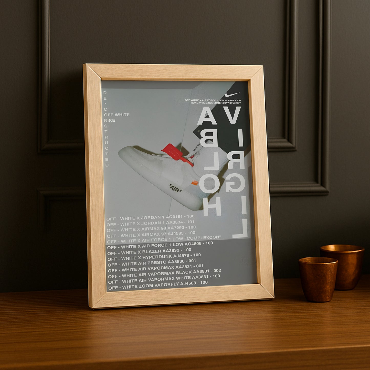 Cadre photo Off-White x Nike