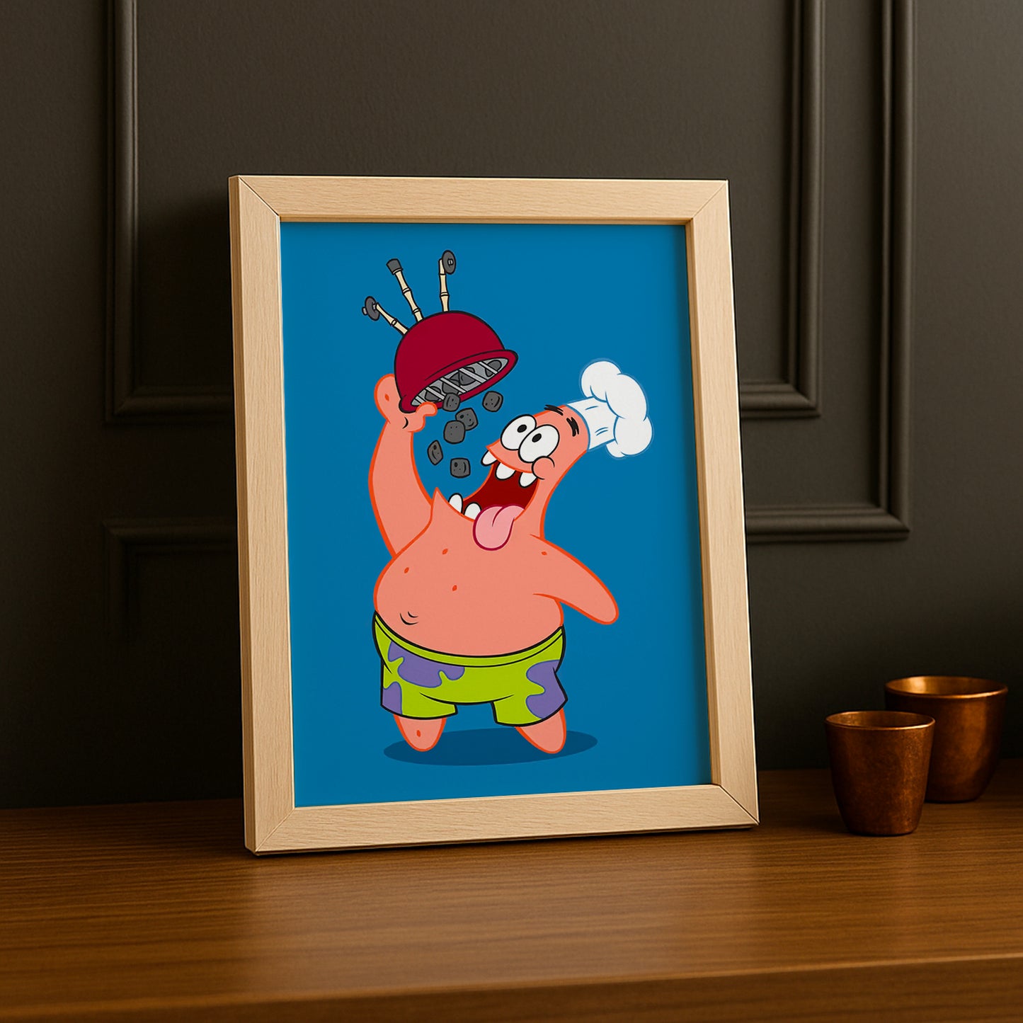 Cadre Photo Bob L'Éponge - Patrick Étoile Barbecue