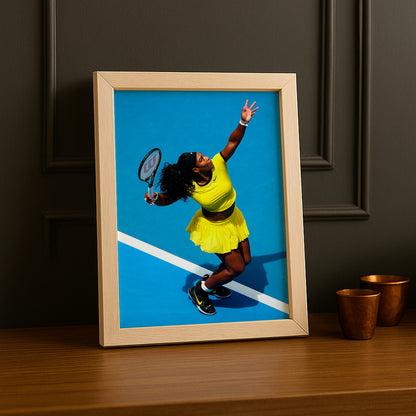Cadre photo Tennis - Serena Williams Service