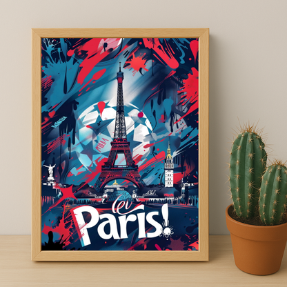 Poster Paris Saint-Germain illustration