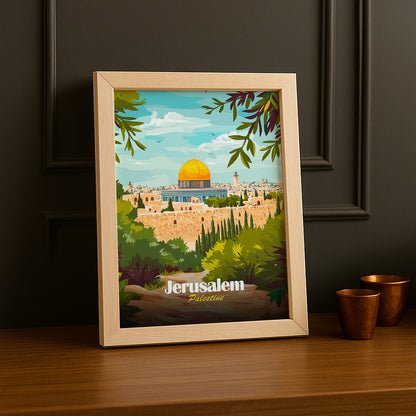 Cadre photo Jerusalem Palestine