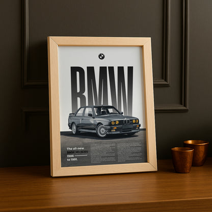 Poster Voitures - BMW M3 E30