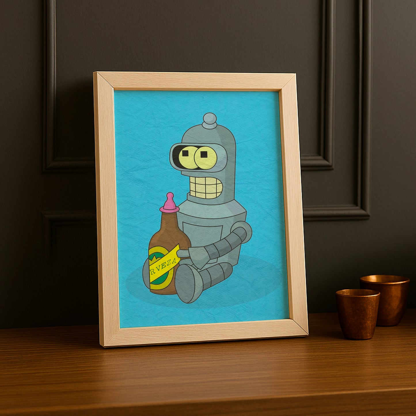 Cadre Photo Futurama - Bender Biberon