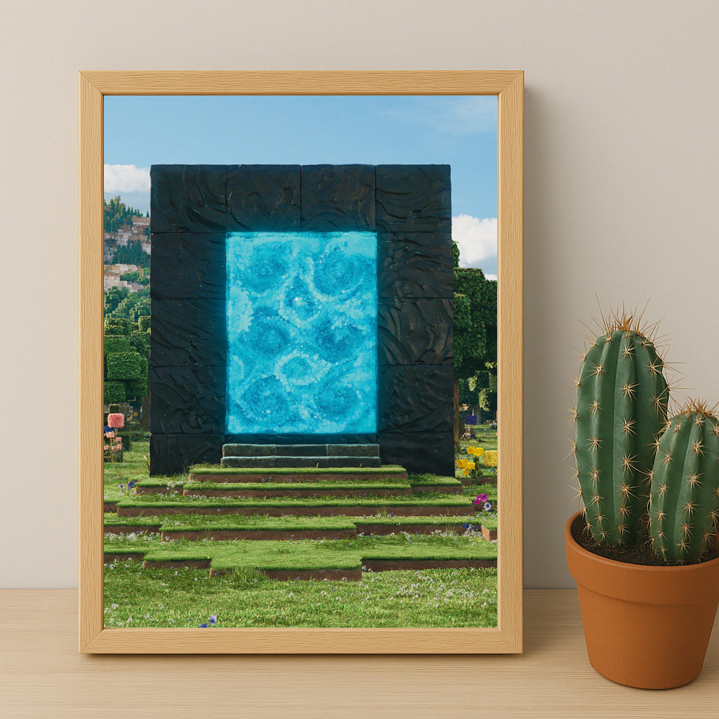 Cadre photo Minecraft - Portail