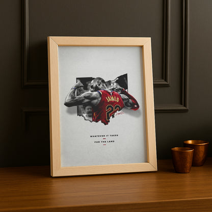 Cadre photo NBA - Lebron James Whatever It Takes