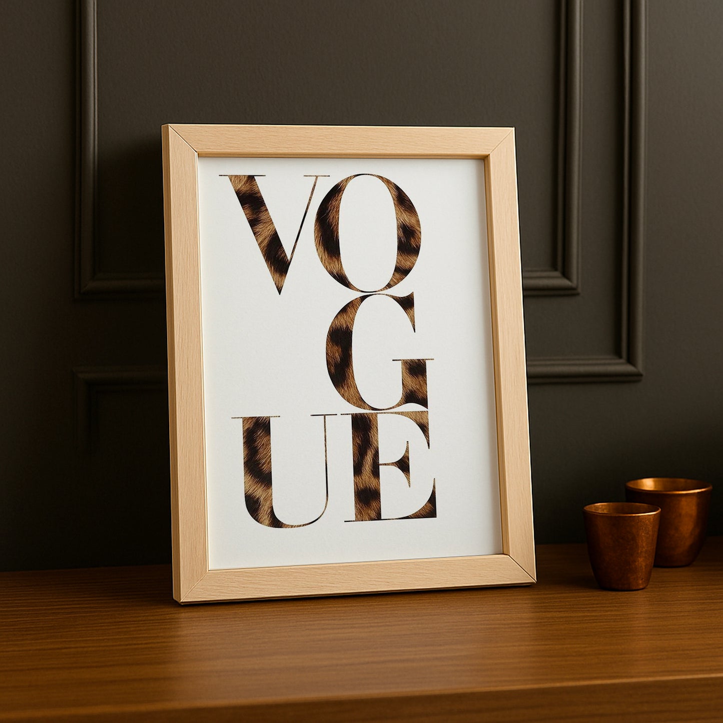 Cadre photo Vogue - Léopard