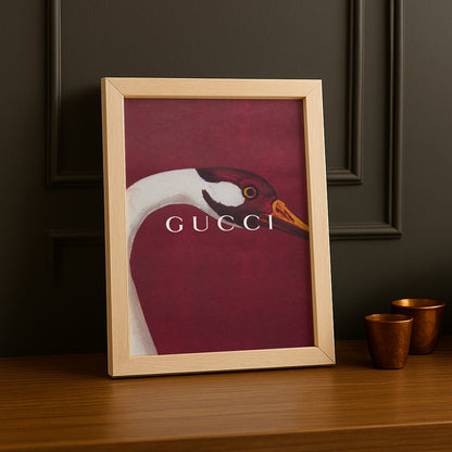 Cadre Photo Gucci - Autruche Bordeaux