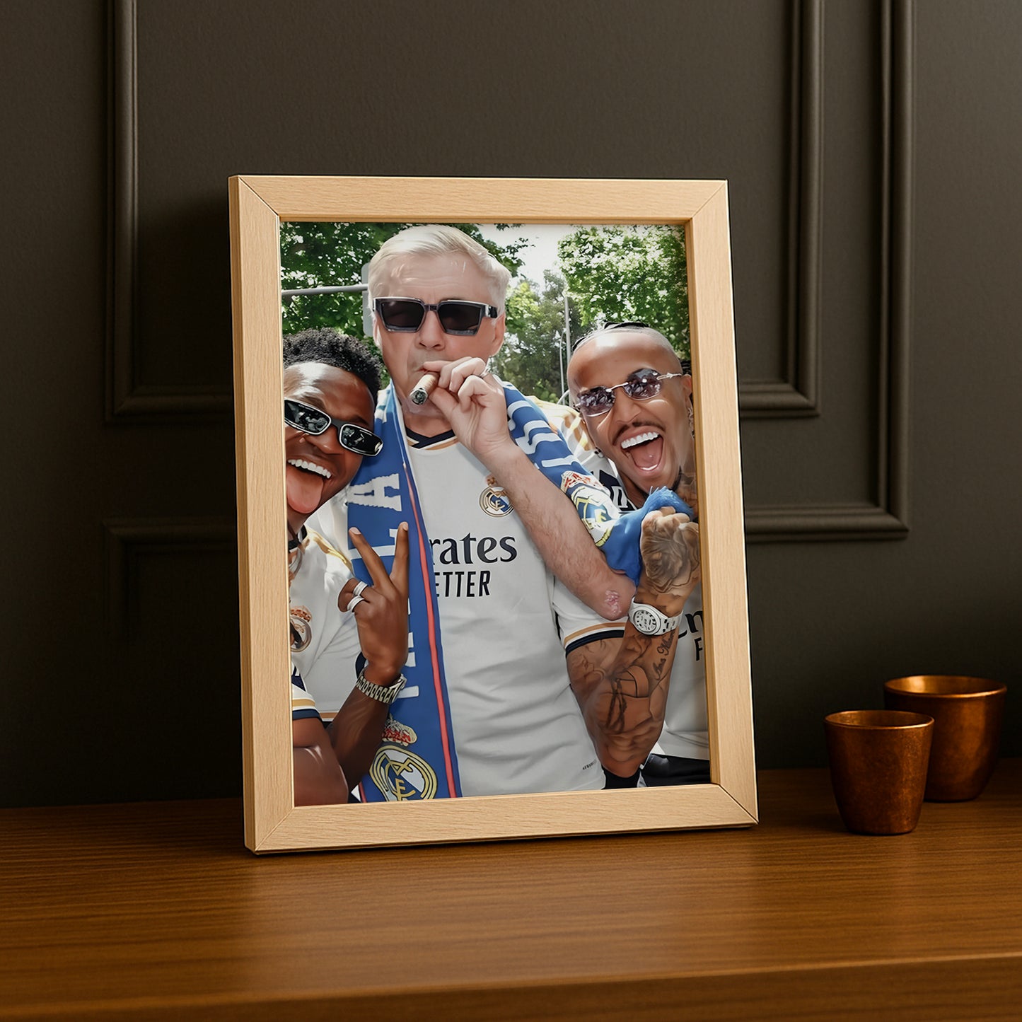 Cadre photo Carlo Ancelotti Real Madrid