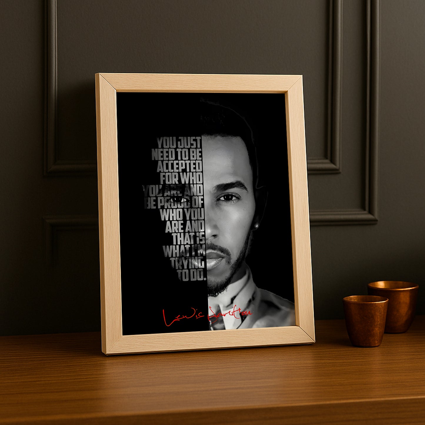 Cadre photo Lewis Hamilton Formula 1