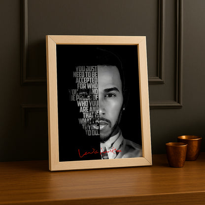 Cadre photo Lewis Hamilton Formula 1