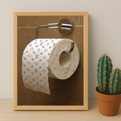 Cadre photo Louis Vuitton papier toilette