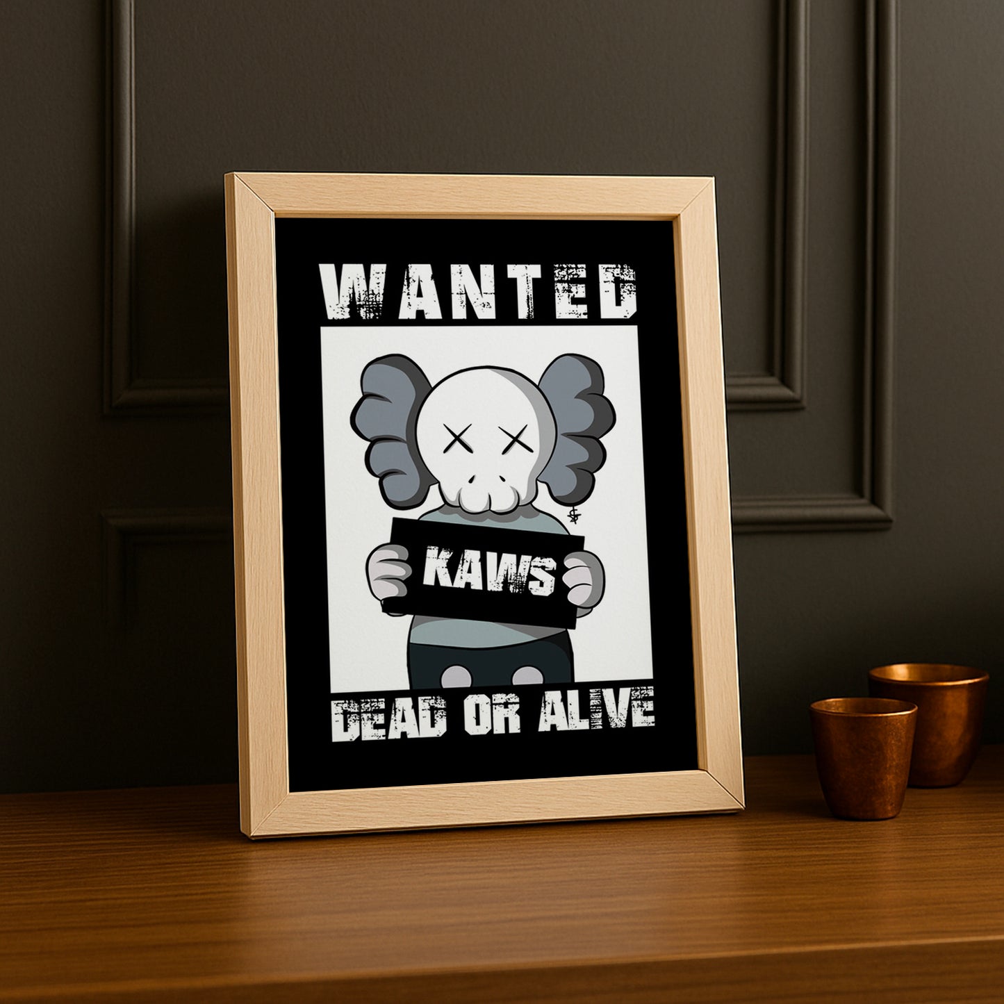 Poster Kaws Wanted