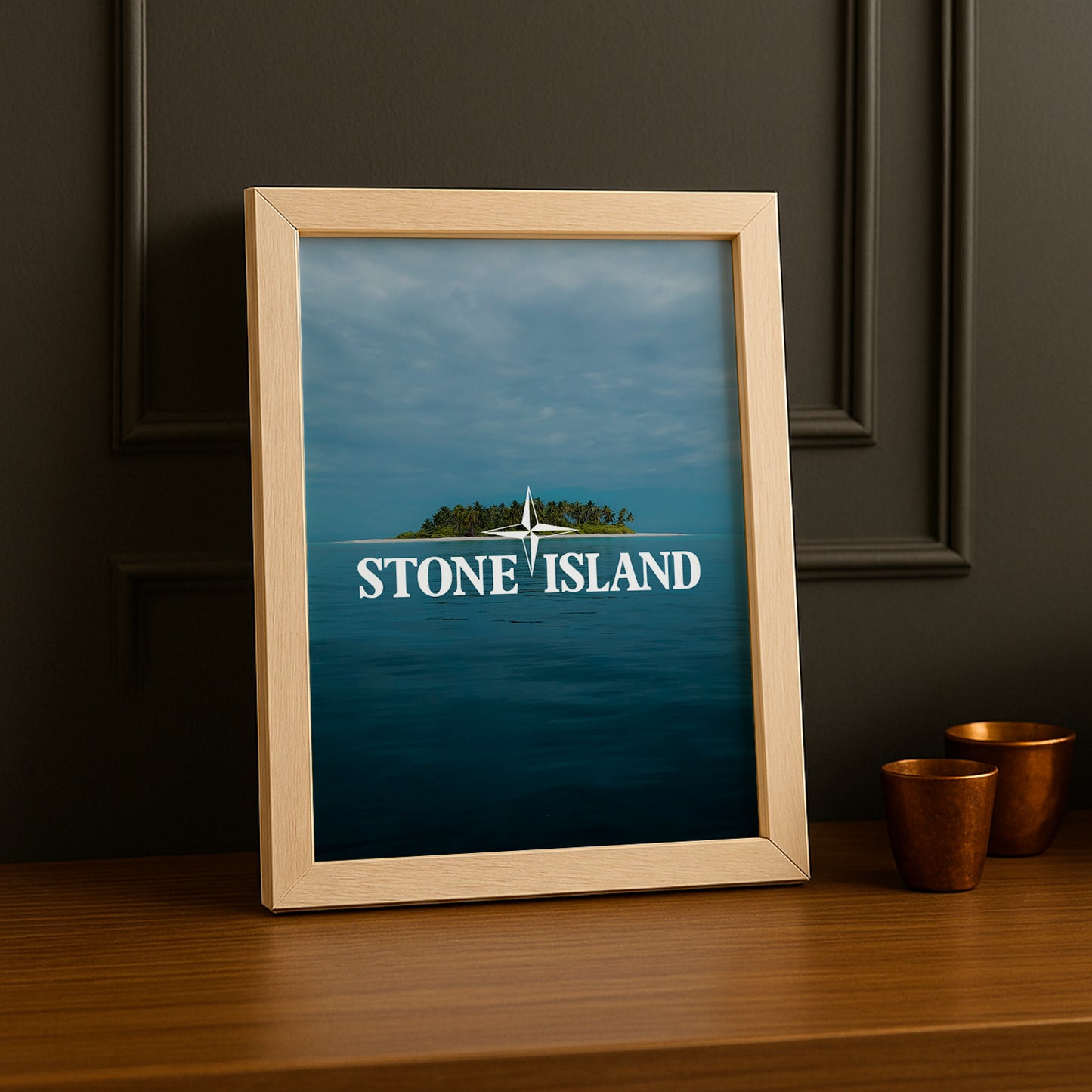 Poster Stone Island - Île Logo