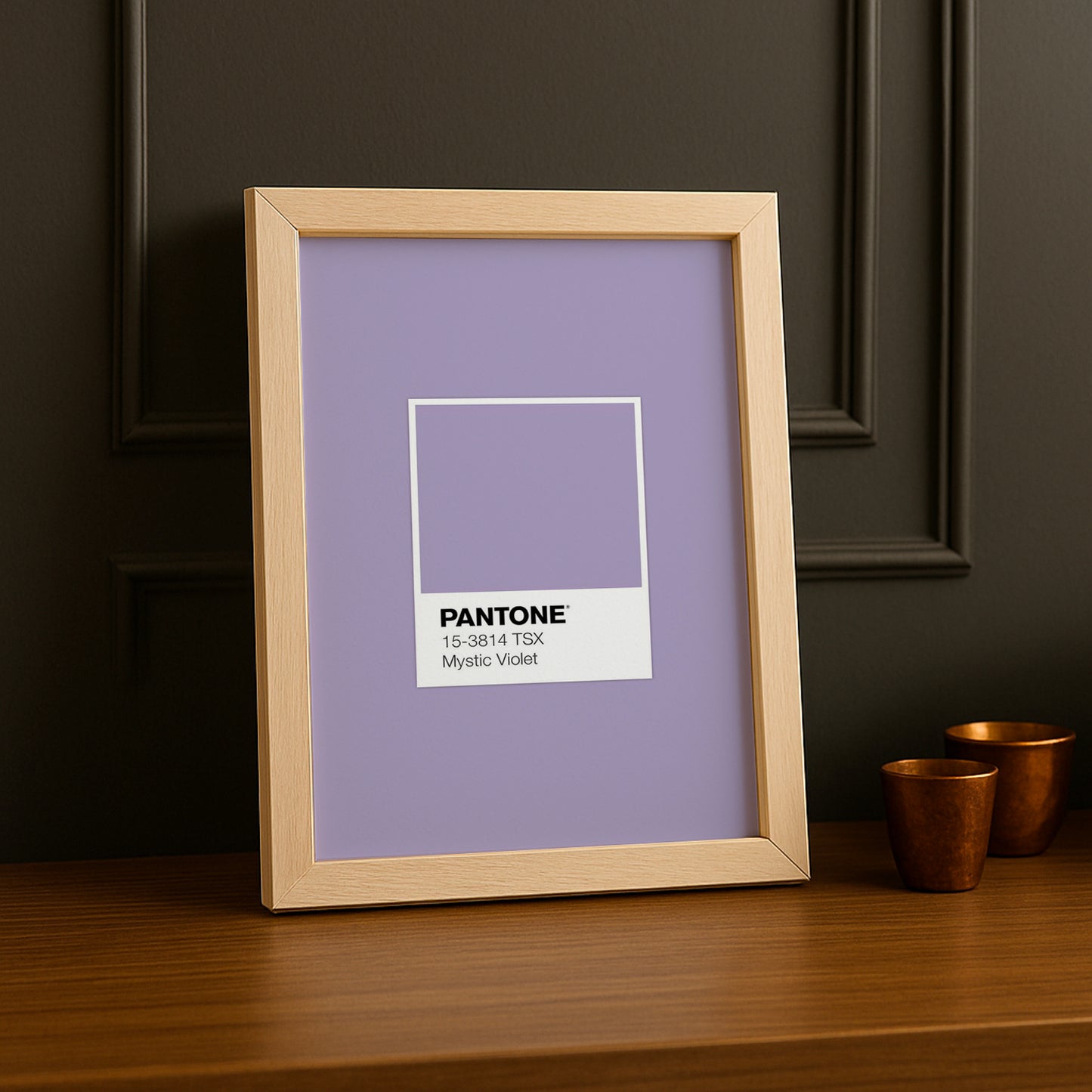 Cadre Photo Pantone Étiquette - Mystic Violet