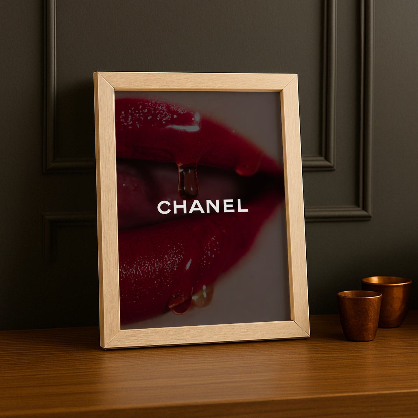 Poster Photo Chanel - Aesthetic Lips