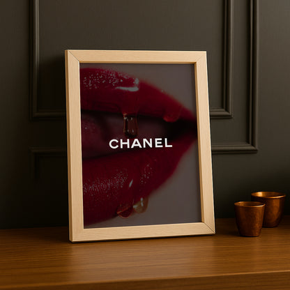 Poster Photo Chanel - Aesthetic Lips