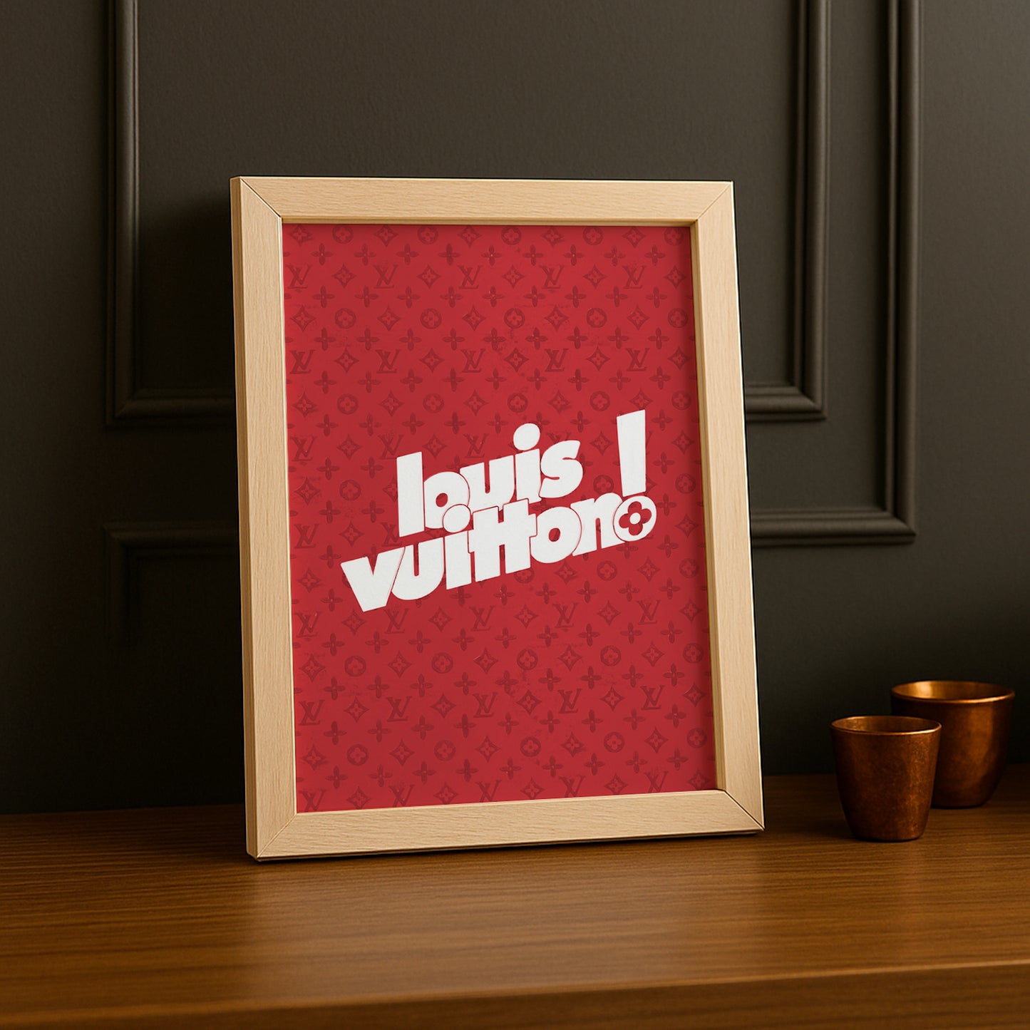 Cadre photo Louis Vuitton Red