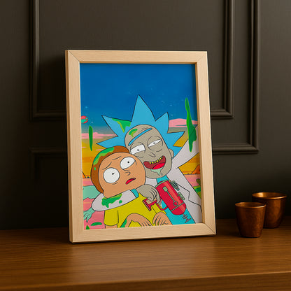 Cadre photo de Rick et Morty