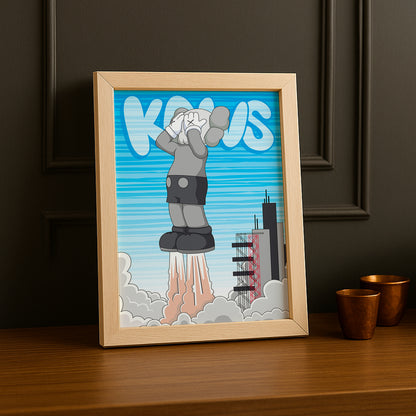 Poster Kaws Fusée
