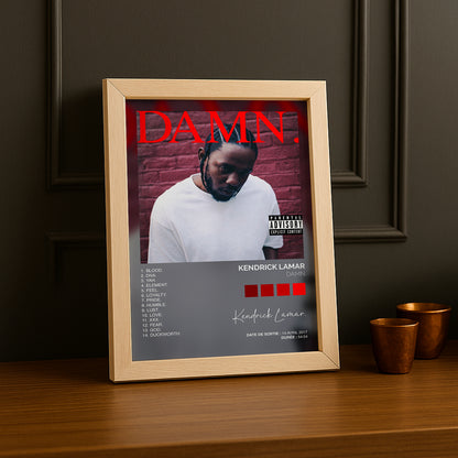 Poster Kendrick Lamar - Album Damn