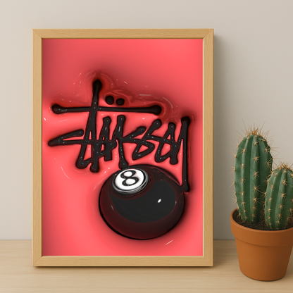 Cadre photo Stüssy - 3D Rouge