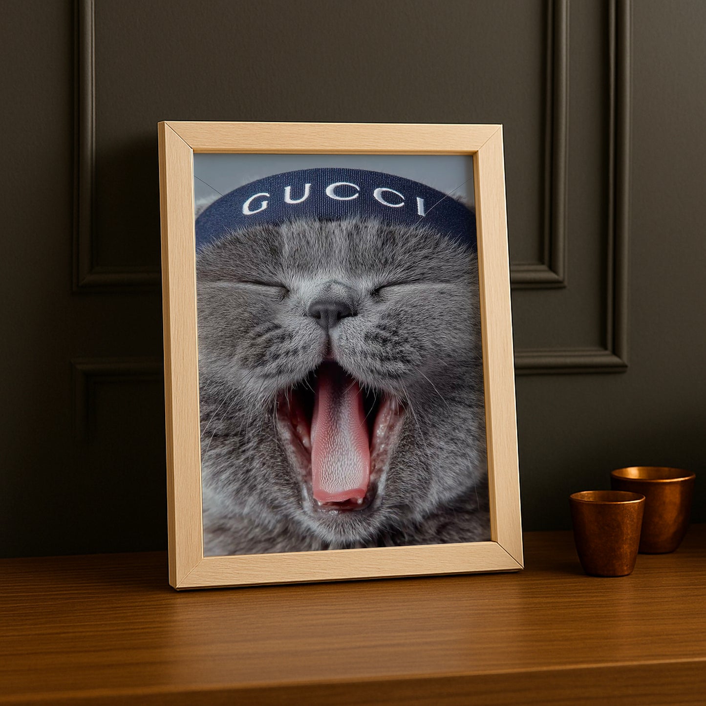 Cadre Photo Gucci - Chat Bandeau