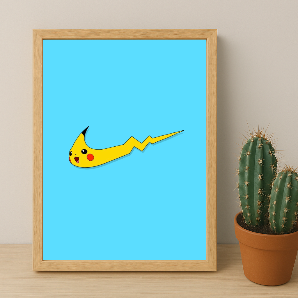 Poster Nike Pikachu logo