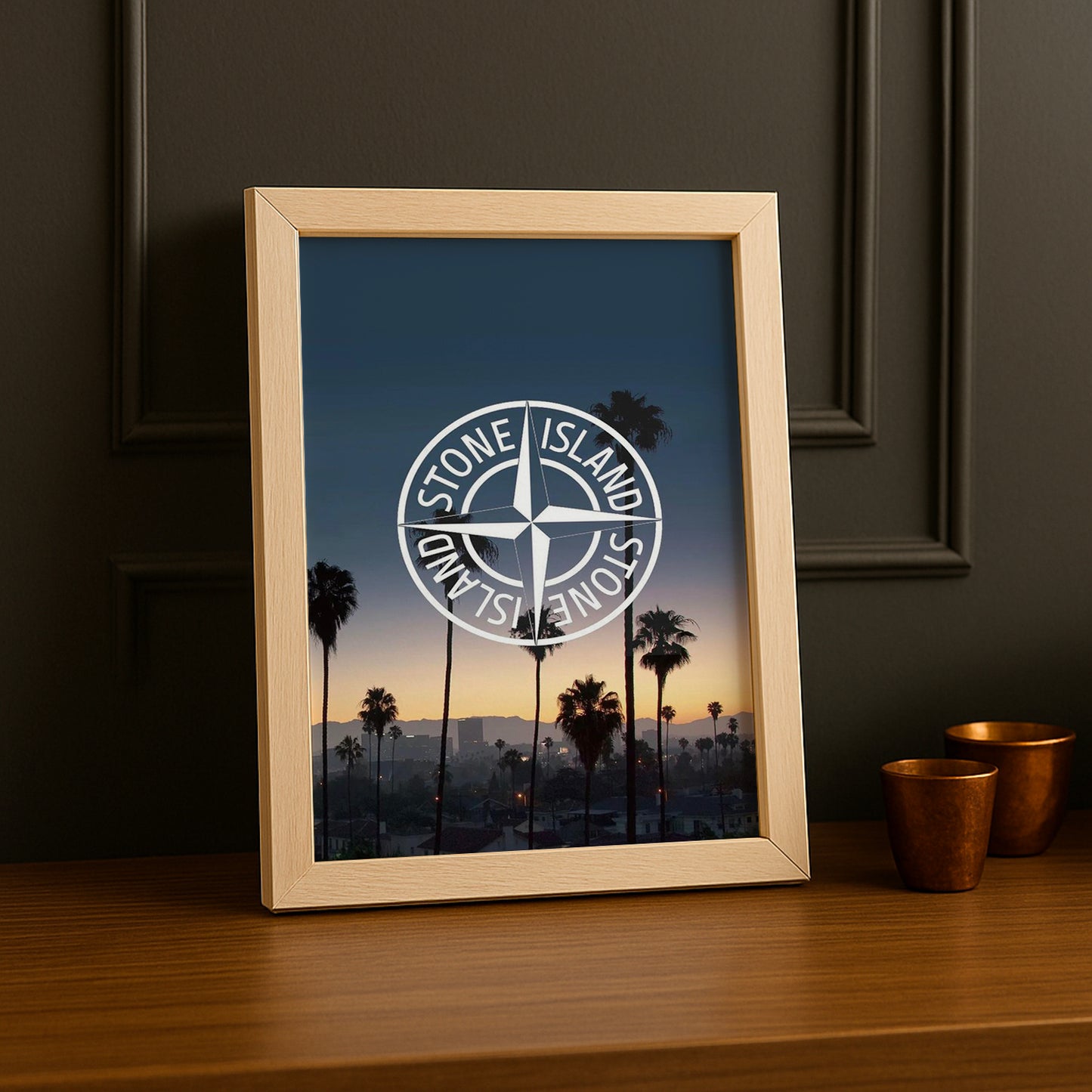 Cadre photo Stone Island paysage