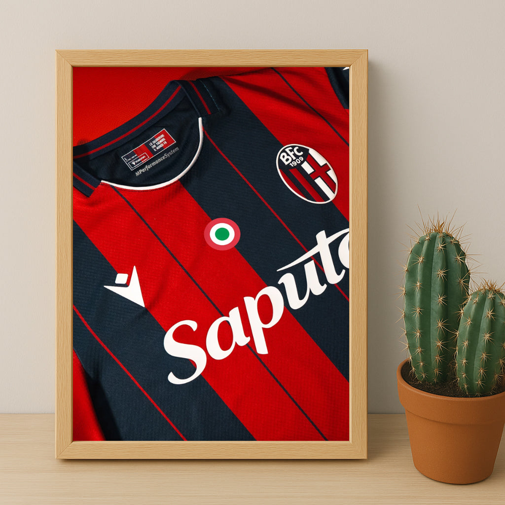 Poster Maillot Football - Bologna Kit 25-26