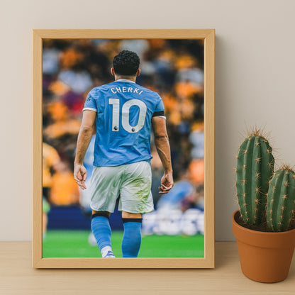 Poster Manchester City - Rayan Cherki 10