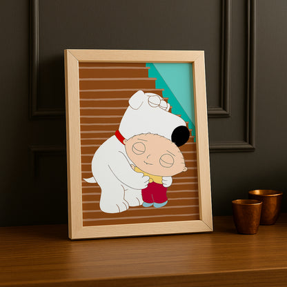 Cadre Photo Family Guy - Stewie x Brian