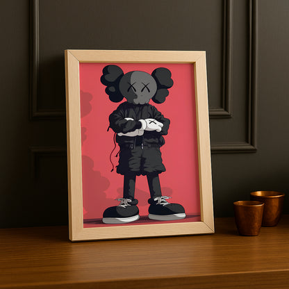 Cadre photo Kaws - Chill Attitude