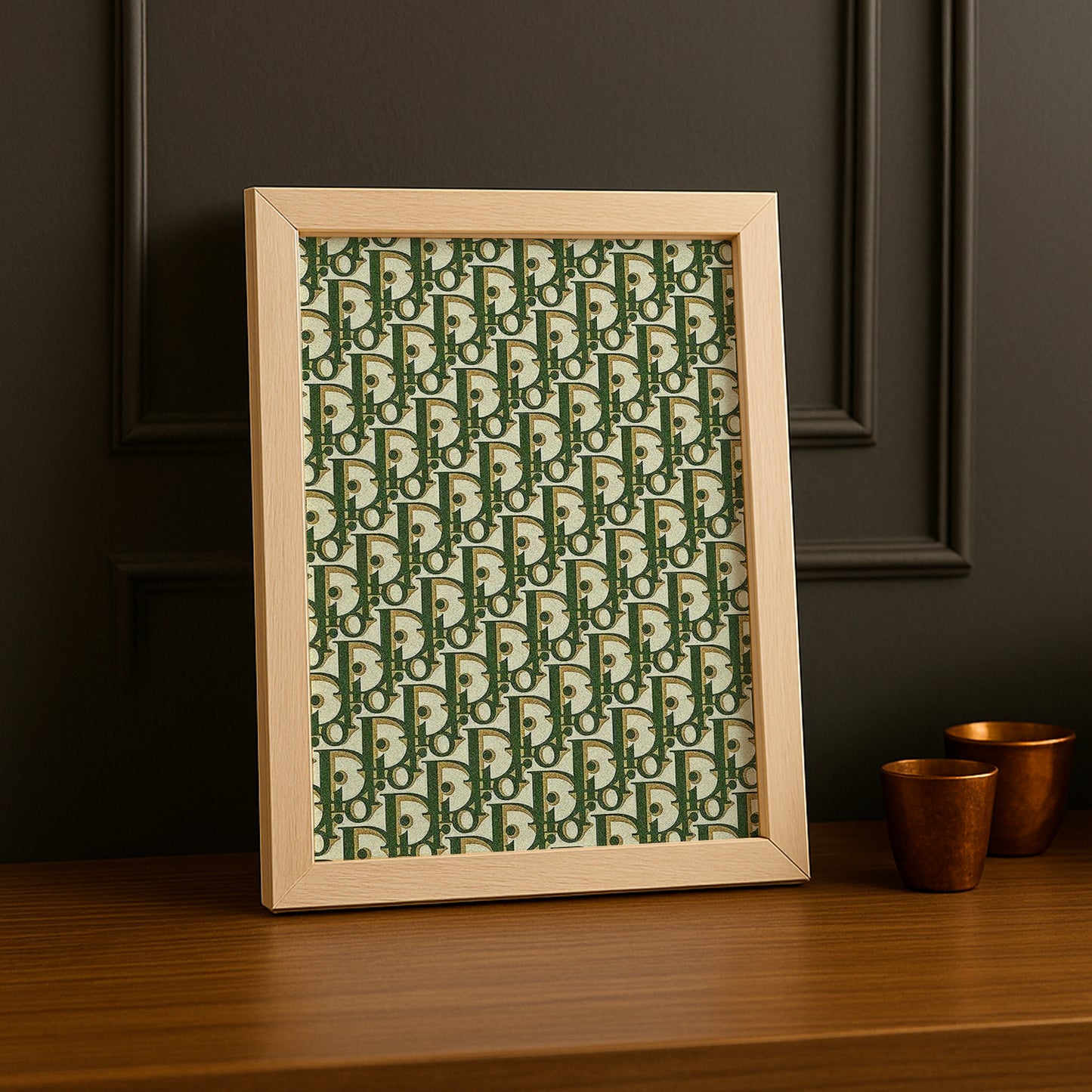 Cadre photo Christian Dior - Monogram vert