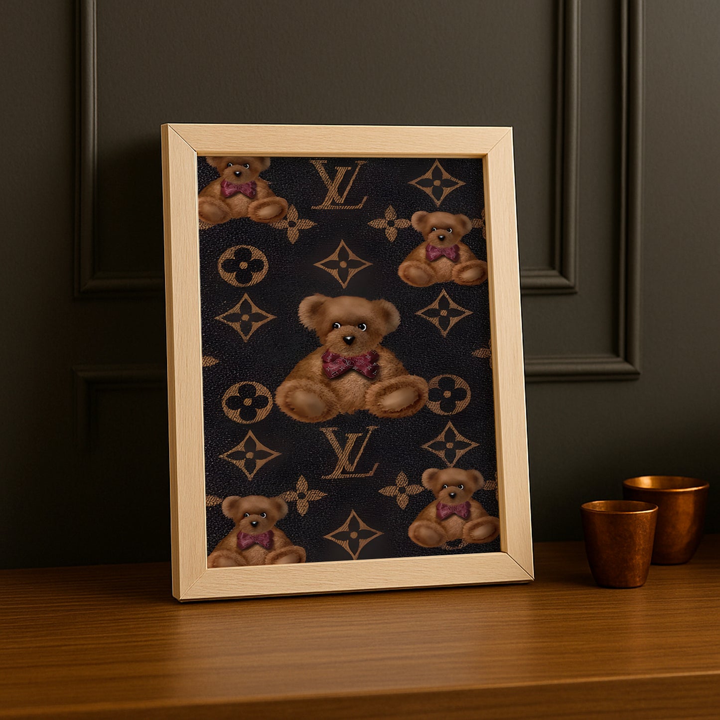 Cadre photo Louis Vuitton - Oursons