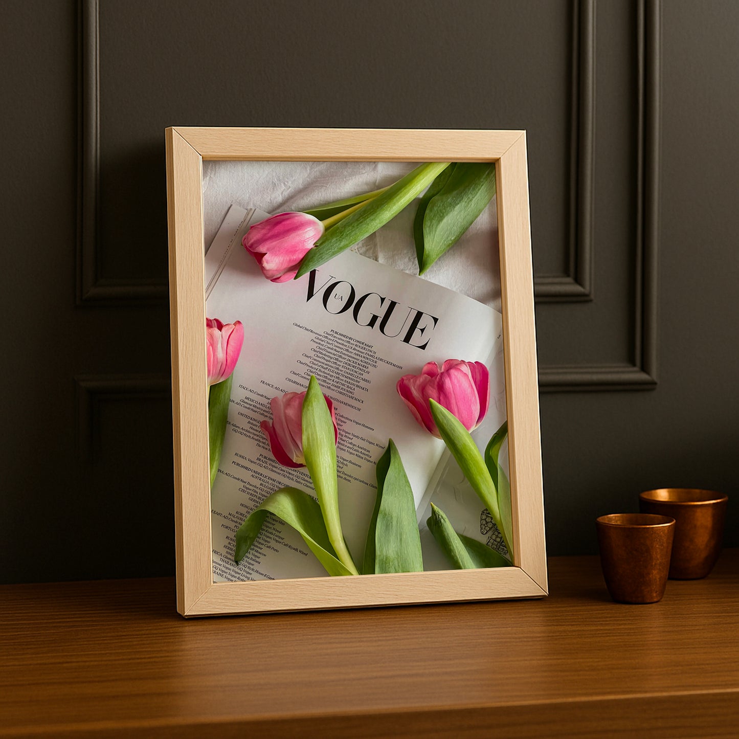 Poster Photo Vogue - Flowers