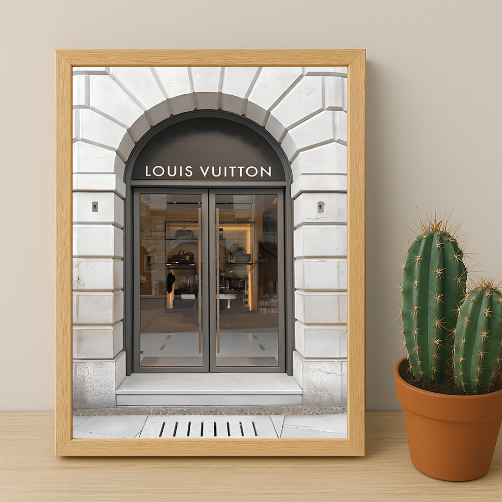 Cadre photo Louis Vuitton magasin