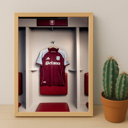 Cadre photo - Maillot Aston Villa 25-26