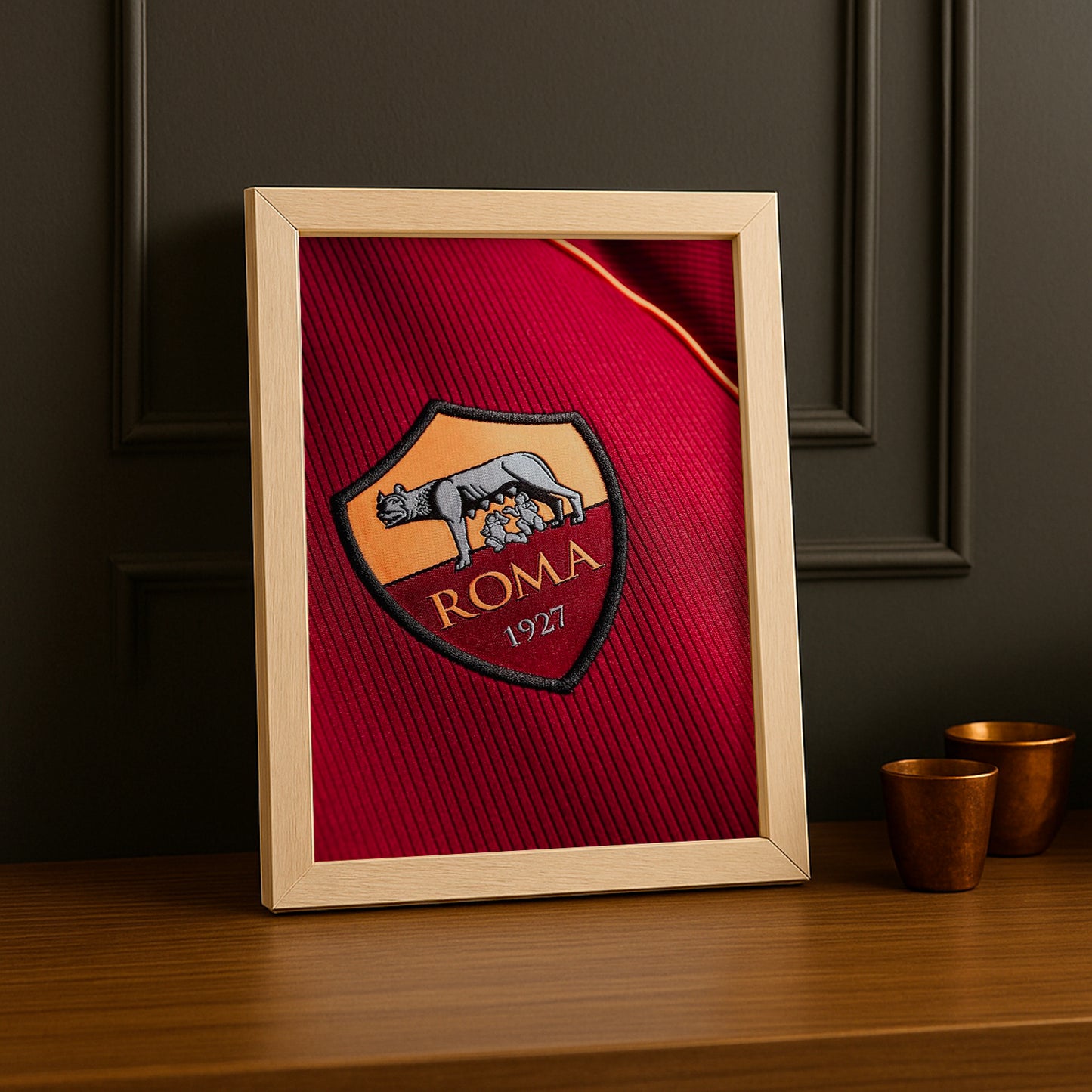 Poster Maillot Football - AS Roma Kit 25-26