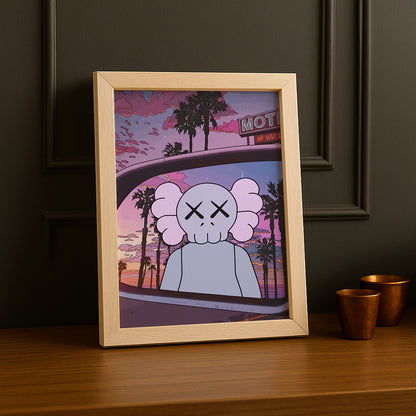 Cadre photo Kaws Chill