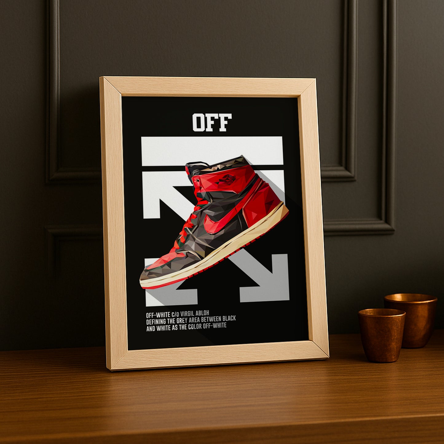 Cadre photo Off-White Air Jordan 1 Chicago