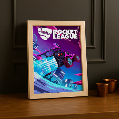 Cadre Photo Rocket League - Voiture violette